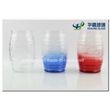 500ml Colored Barrel Shape Candy Glass Jar